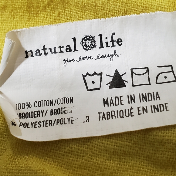 NATURAL LIFE Yellow Embroidered Blouse - Picture 8 of 8